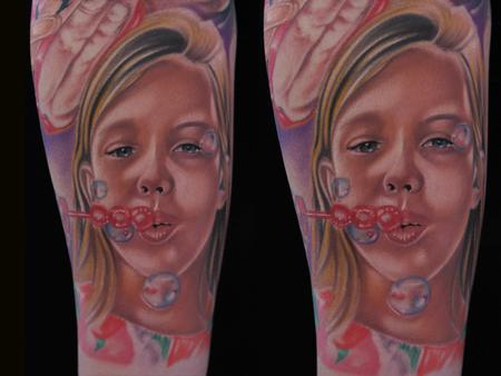 Mike Demasi - Color portrait Bubbles Tattoo
